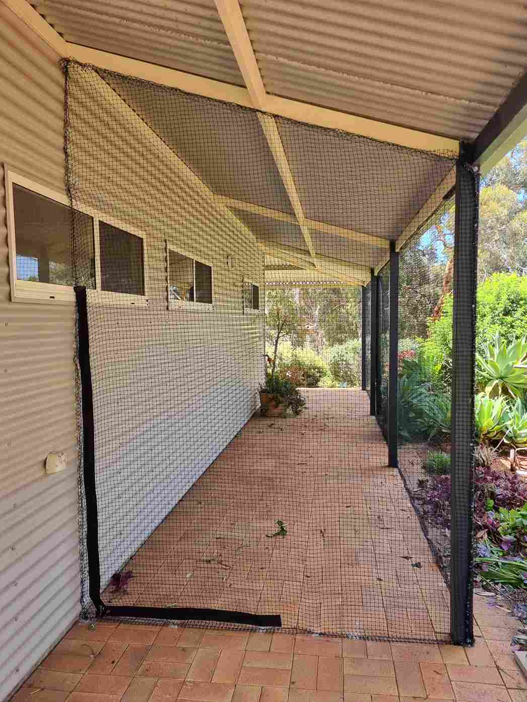 cat-enclosures-side-of-house-in-perth